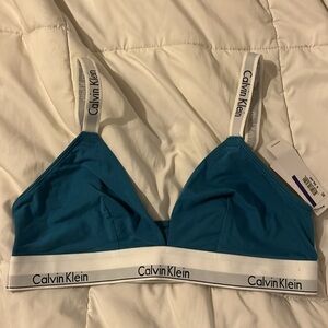 NWT Calvin Klein Women's Modern Cotton Unlined Bralette XL